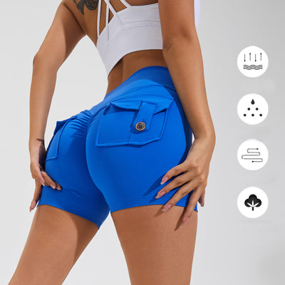High Waist Hip Lifting Shorts With Pockets - XTP Products